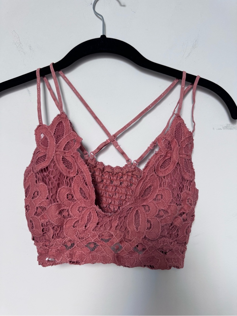 Free People Dupe Lacey Bralette - Orangey Pink